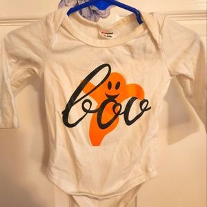Baby Girls Halloween Long Sleeve Onesie
